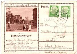 ޖަރުމަނުވިލާތު - ބްރެމަން – ޕޯސްޓުކާޑެއް(ބިދޭސީ) / Jarumanuvilaathu - Bremen - Post Card eh (Bidheysee)